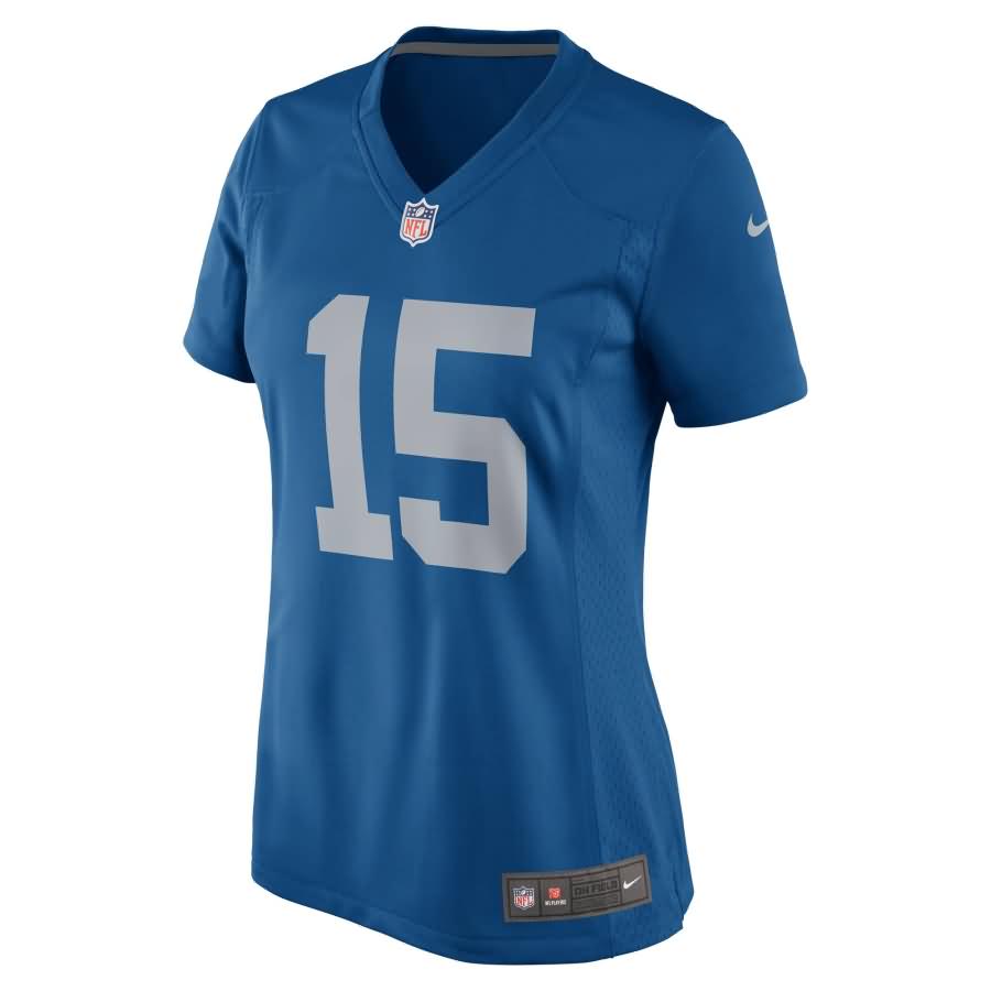 Golden Tate Detroit Lions Nike Women's 2017 Throwback Game Jersey - Blue