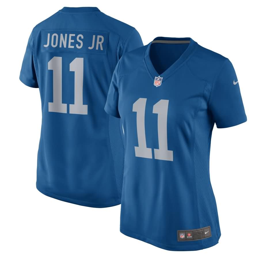 Marvin Jones Jr Detroit Lions Nike Women's 2017 Throwback Game Jersey - Blue