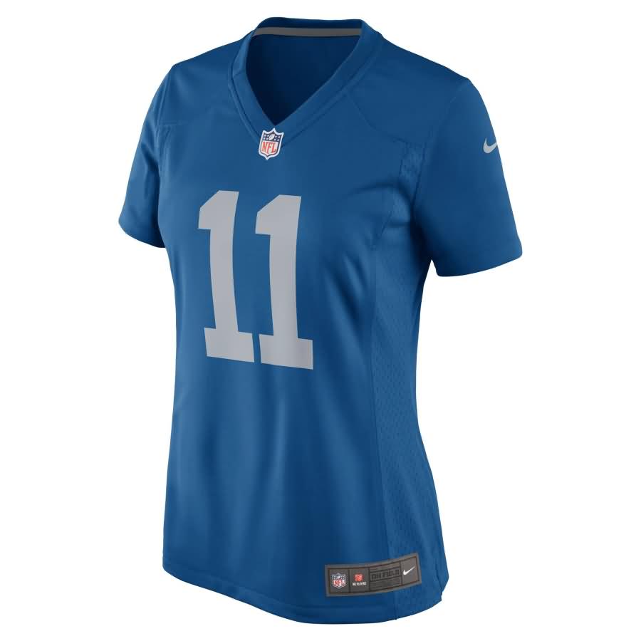 Marvin Jones Jr Detroit Lions Nike Women's 2017 Throwback Game Jersey - Blue