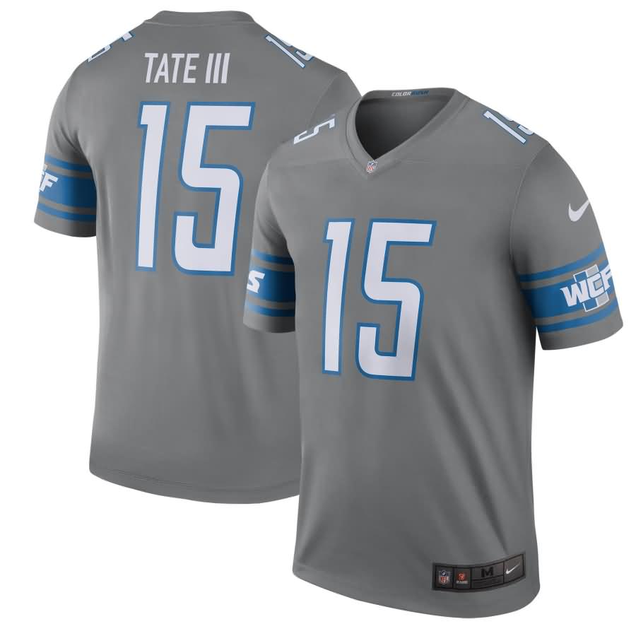 Golden Tate Detroit Lions Nike 2017 Color Rush Legend Jersey - Steel