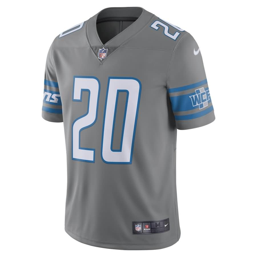 Barry Sanders Detroit Lions Nike Vapor Untouchable Color Rush Limited Player Jersey - Steel