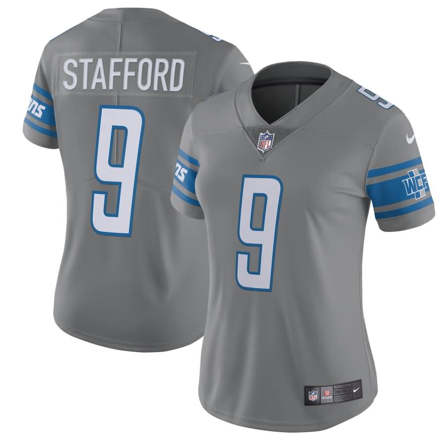 Matthew Stafford Detroit Lions Nike Women's 2017 Color Rush Limited Jersey - Steel