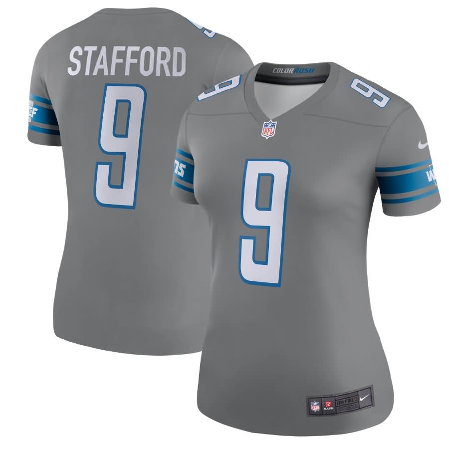 Matthew Stafford Detroit Lions Nike Women's Color Rush Legend Jersey - Steel