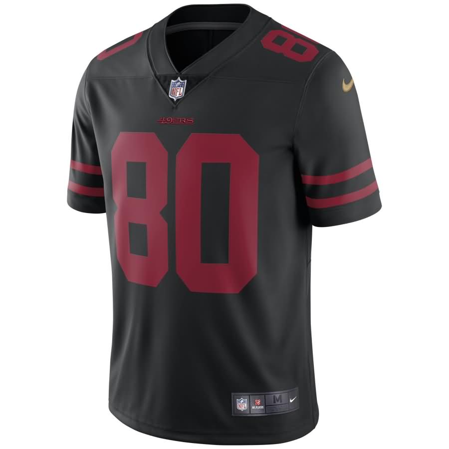 Jerry Rice San Francisco 49ers Nike Retired Player Vapor Untouchable Limited Throwback Jersey - Black