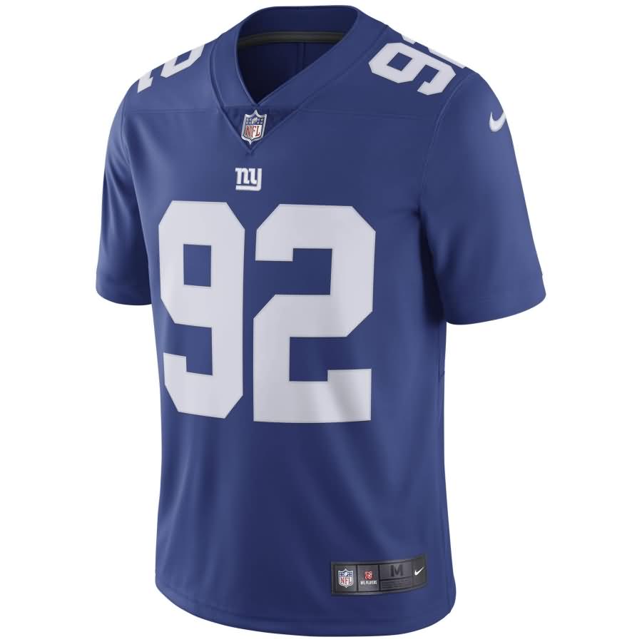 Michael Strahan New York Giants Nike Retired Player Vapor Untouchable Limited Throwback Jersey - Royal