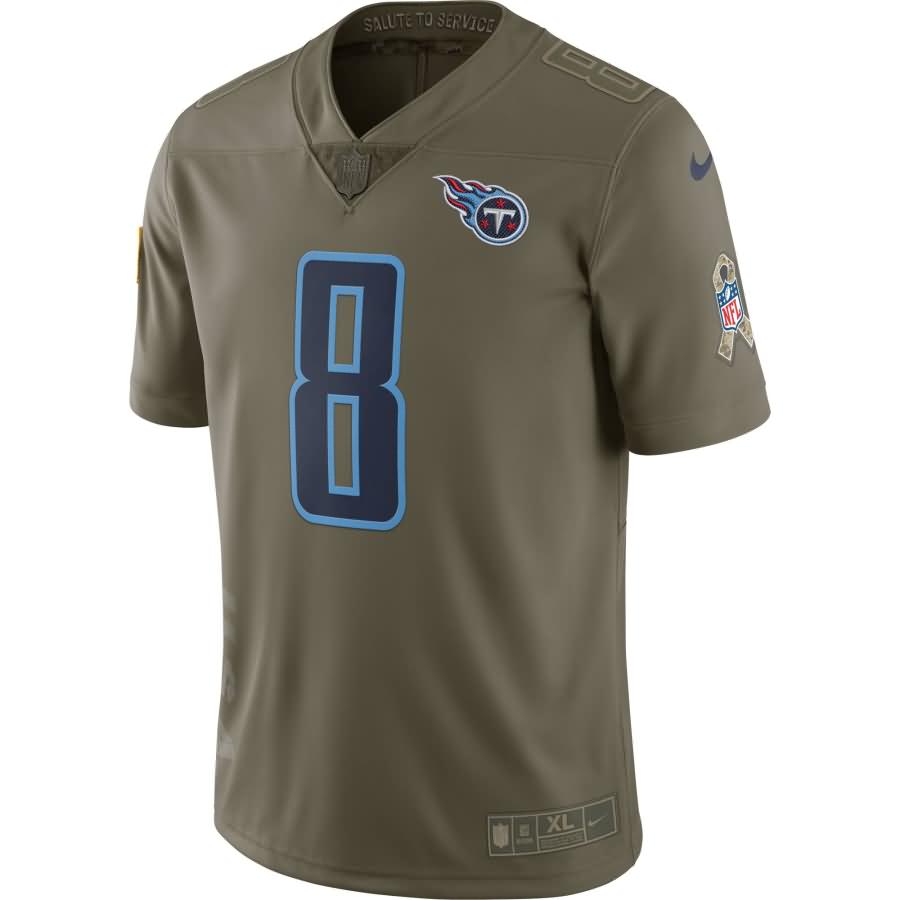 Marcus Mariota Tennessee Titans Nike Salute To Service Limited Jersey - Olive