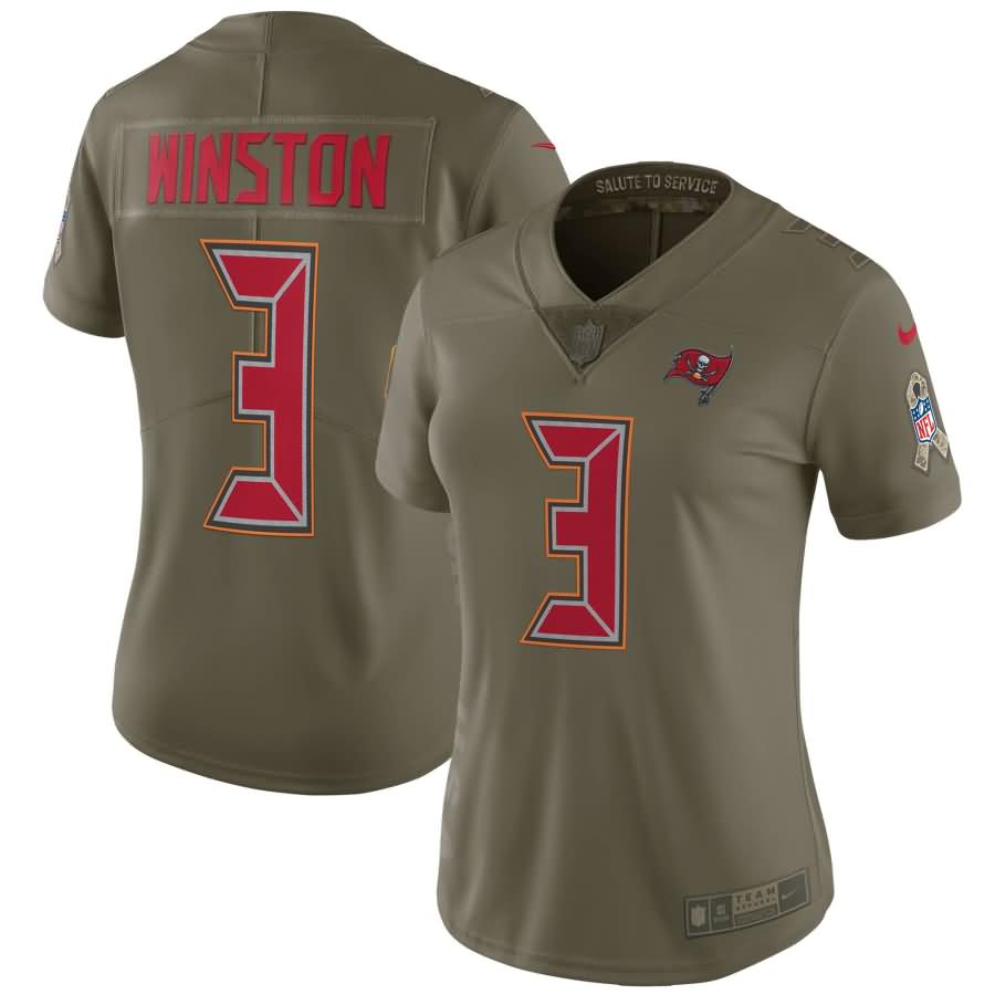 Jameis Winston Tampa Bay Buccaneers Nike Women's Salute to Service Limited Jersey - Olive