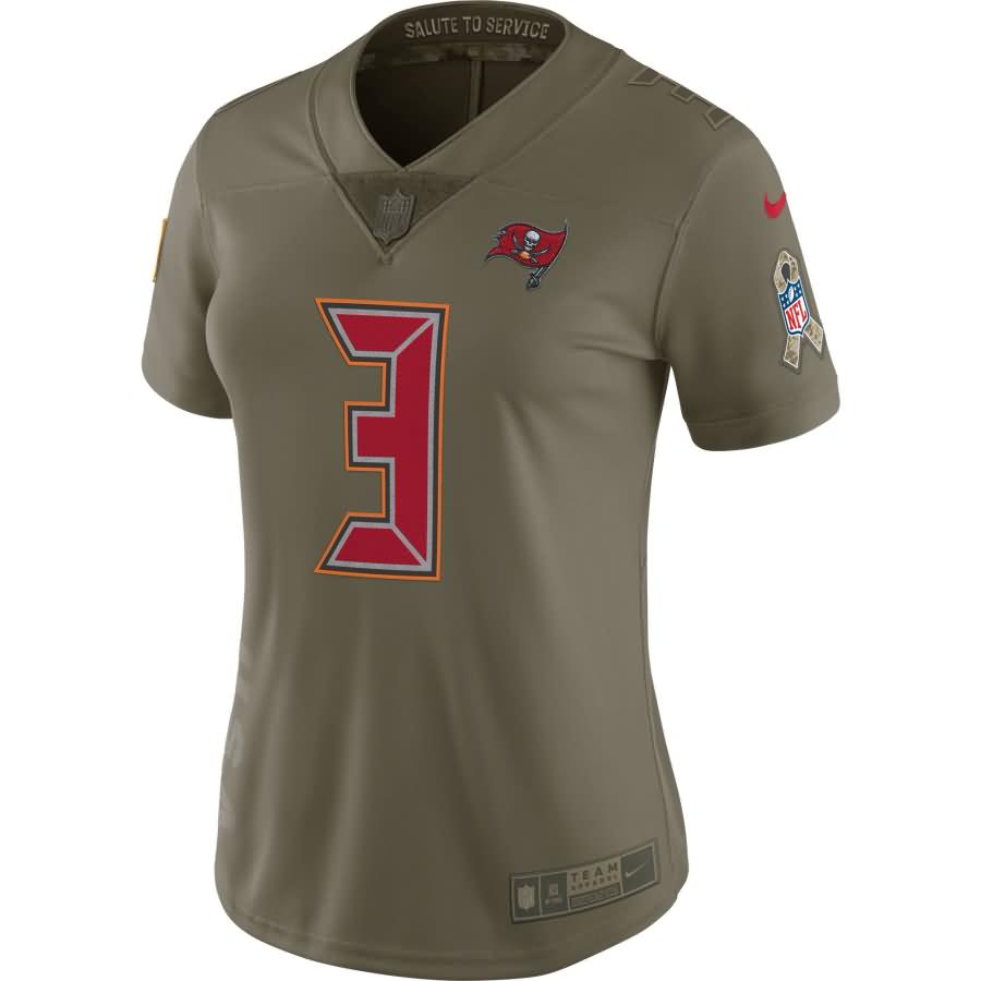 Jameis Winston Tampa Bay Buccaneers Nike Women's Salute to Service Limited Jersey - Olive