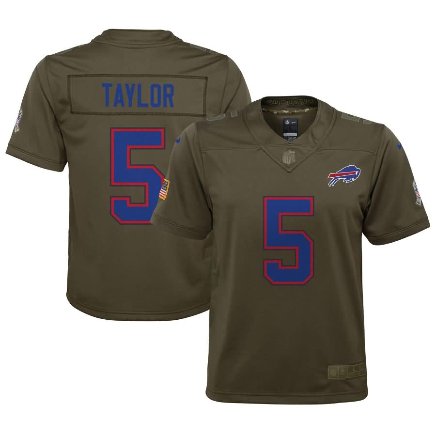 Tyrod Taylor Buffalo Bills Nike Youth Salute to Service Game Jersey - Olive