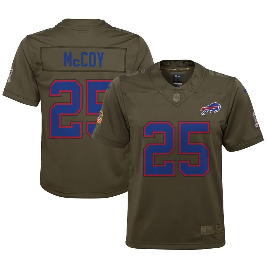 LeSean McCoy Buffalo Bills Nike Youth Salute to Service Game Jersey - Olive