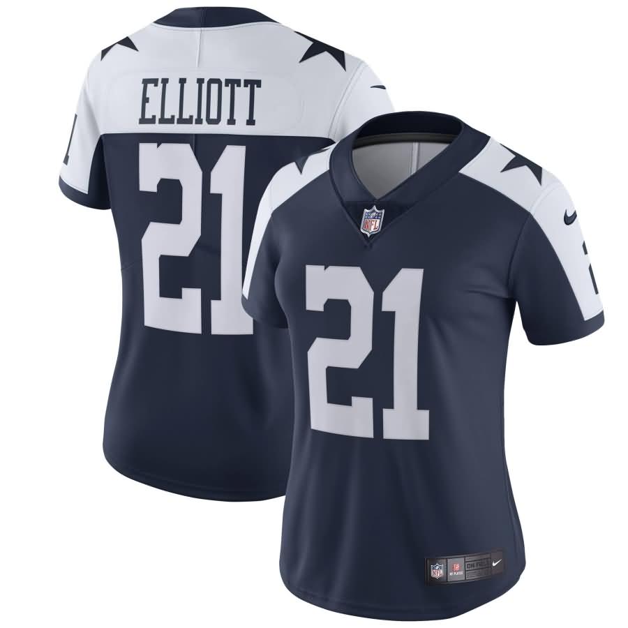 Ezekiel Elliott Dallas Cowboys Nike Women's Alternate Vapor Untouchable Limited Jersey - Navy