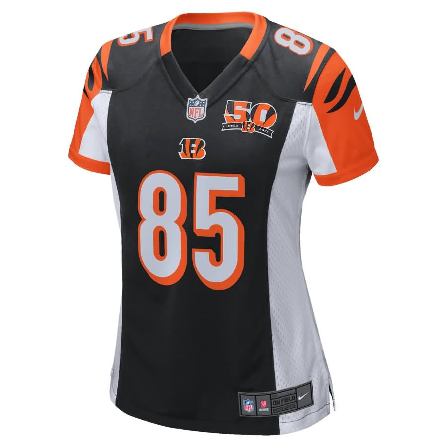 Tyler Eifert Cincinnati Bengals Nike Women's 50th Anniversary Patch Game Jersey - Black