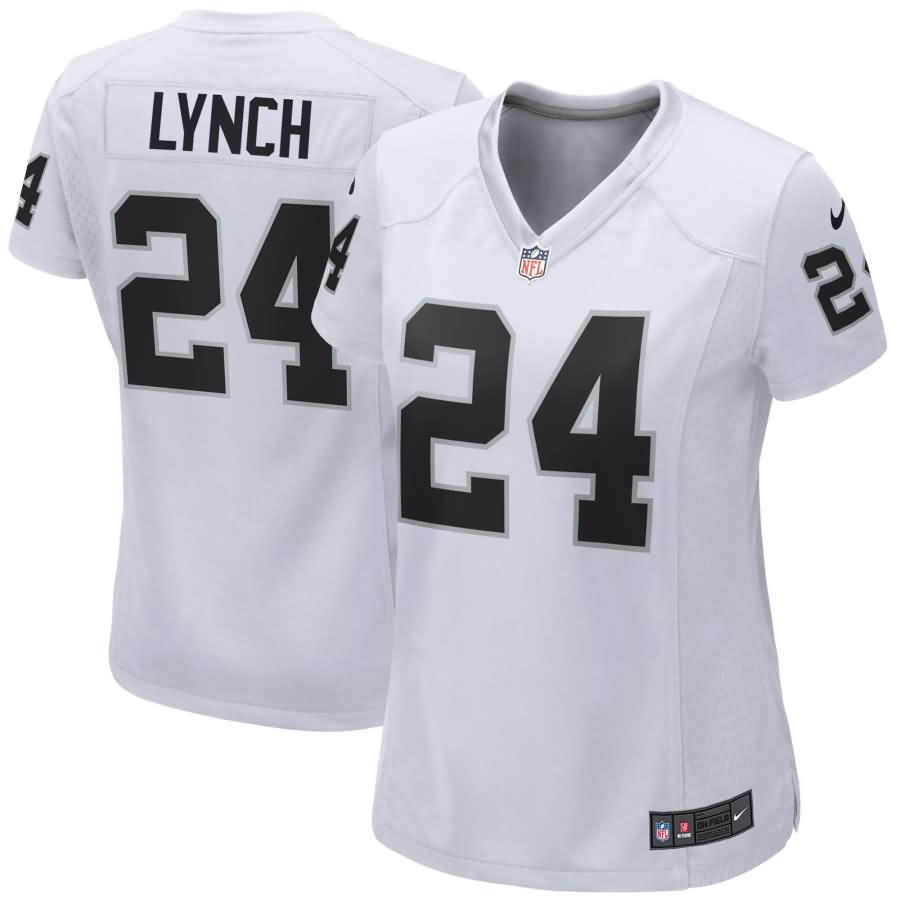 Marshawn Lynch Oakland Raiders Nike Women's Game Jersey - White