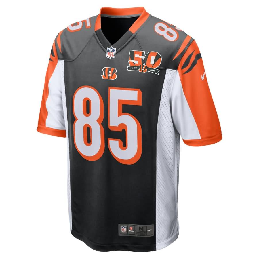 Tyler Eifert Cincinnati Bengals Nike Youth 50th Anniversary Patch Game Jersey - Black