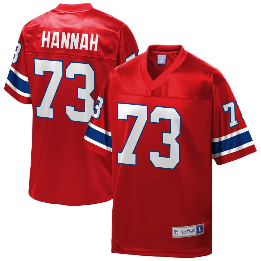 John Hannah New England Patriots NFL Pro Line Retired Player Replica Jersey - Red