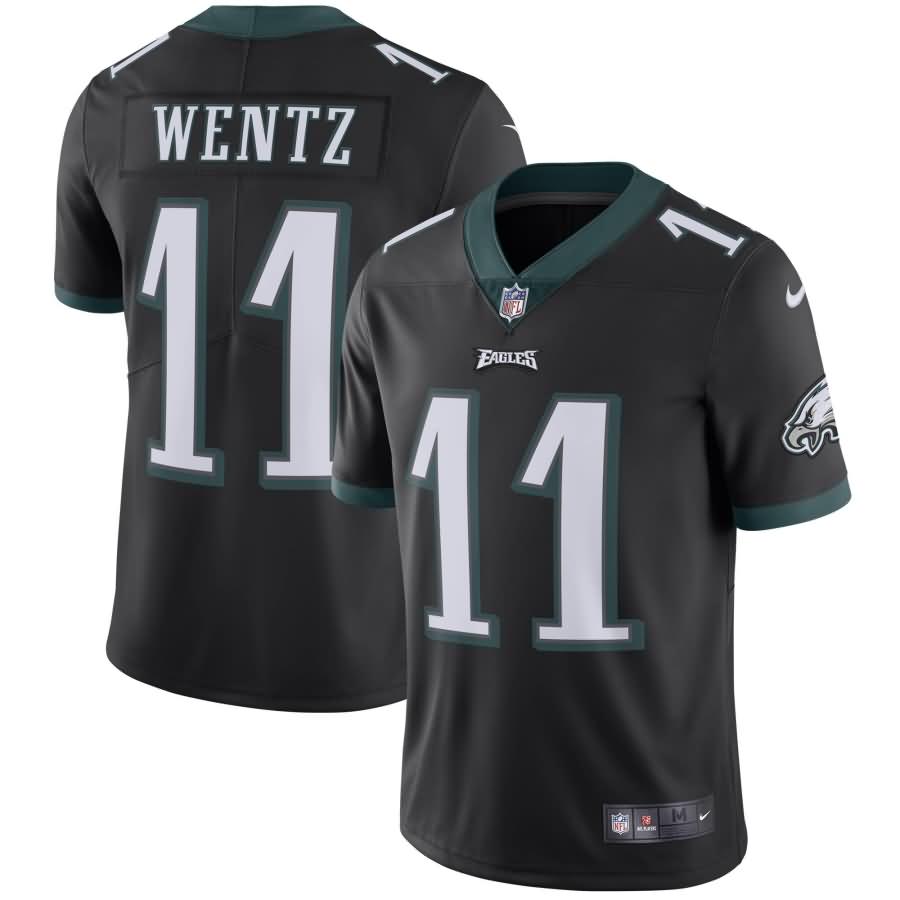 Carson Wentz Philadelphia Eagles Nike Youth Vapor Untouchable Limited Player Jersey - Black