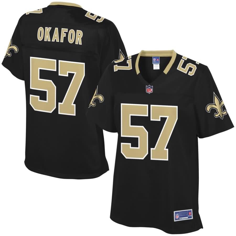 Alex Okafor New Orleans Saints NFL Pro Line Women's Player Jersey - Black