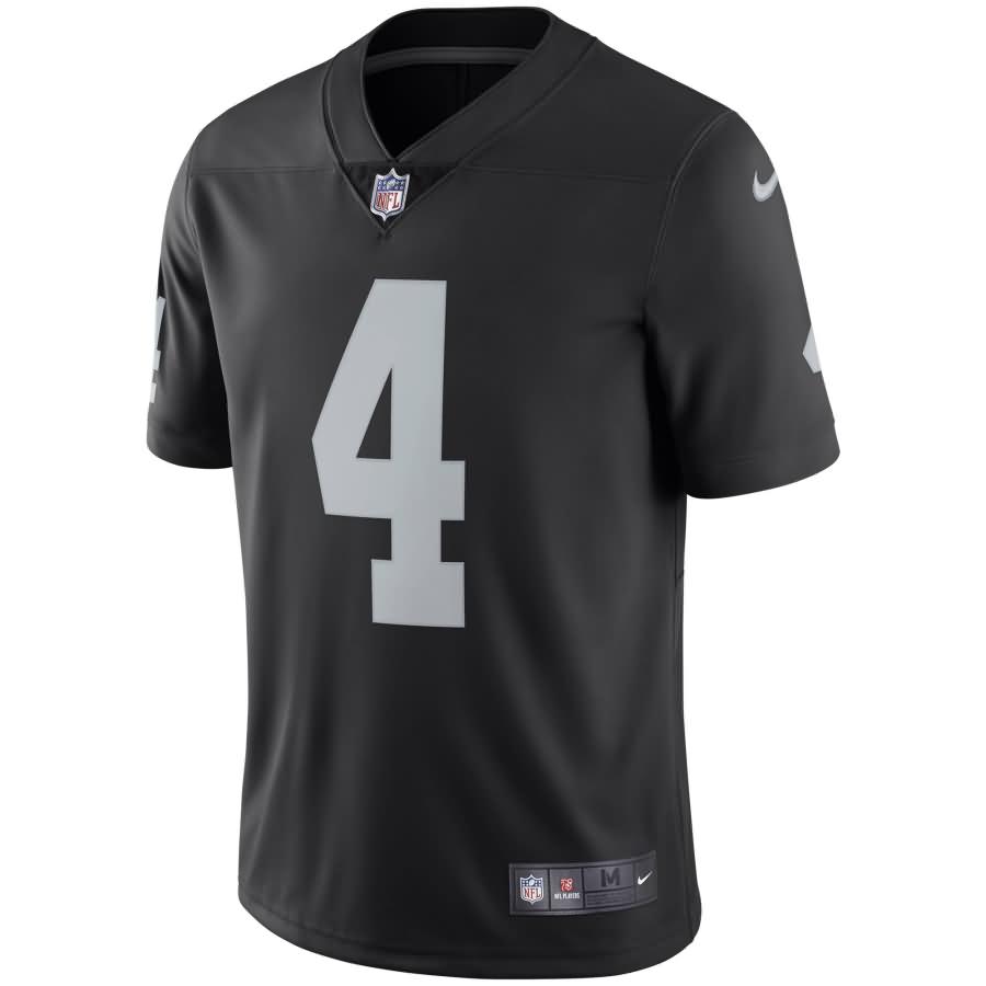 Derek Carr Oakland Raiders Nike Youth Vapor Untouchable Limited Player Jersey - Black