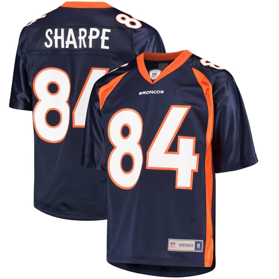 Shannon Sharpe Denver Broncos NFL Pro Line Retired Player Replica Jersey - Navy