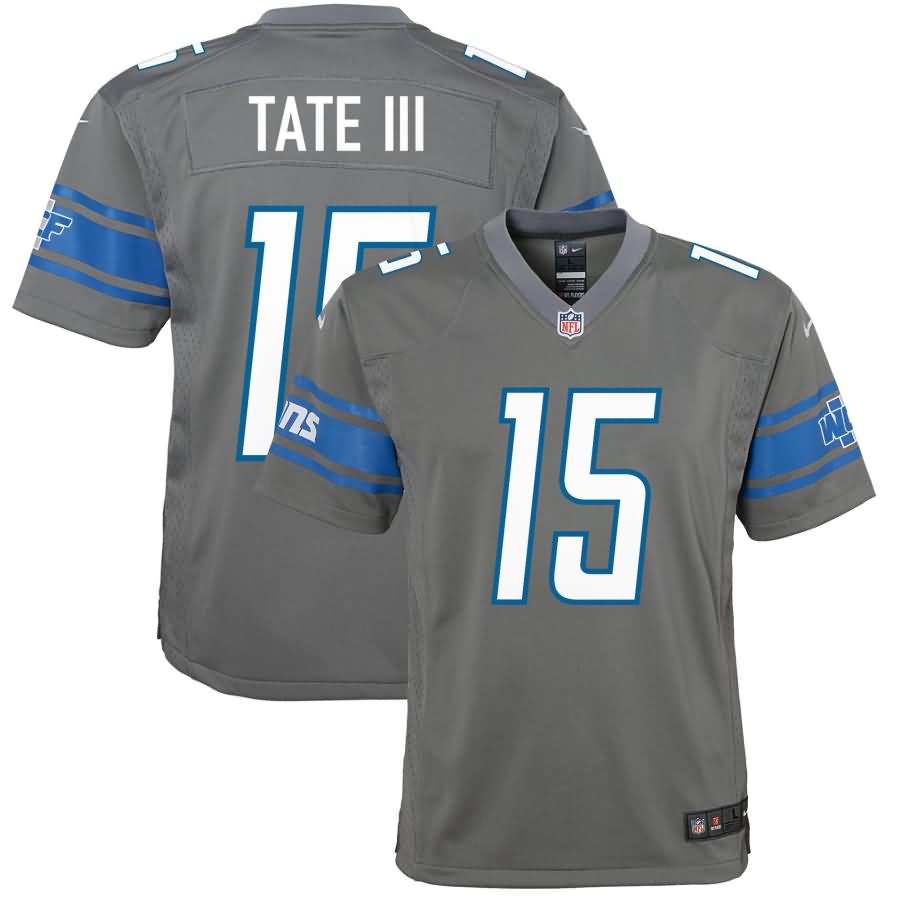 Golden Tate Detroit Lions Nike Youth Color Rush Game Jersey - Steel