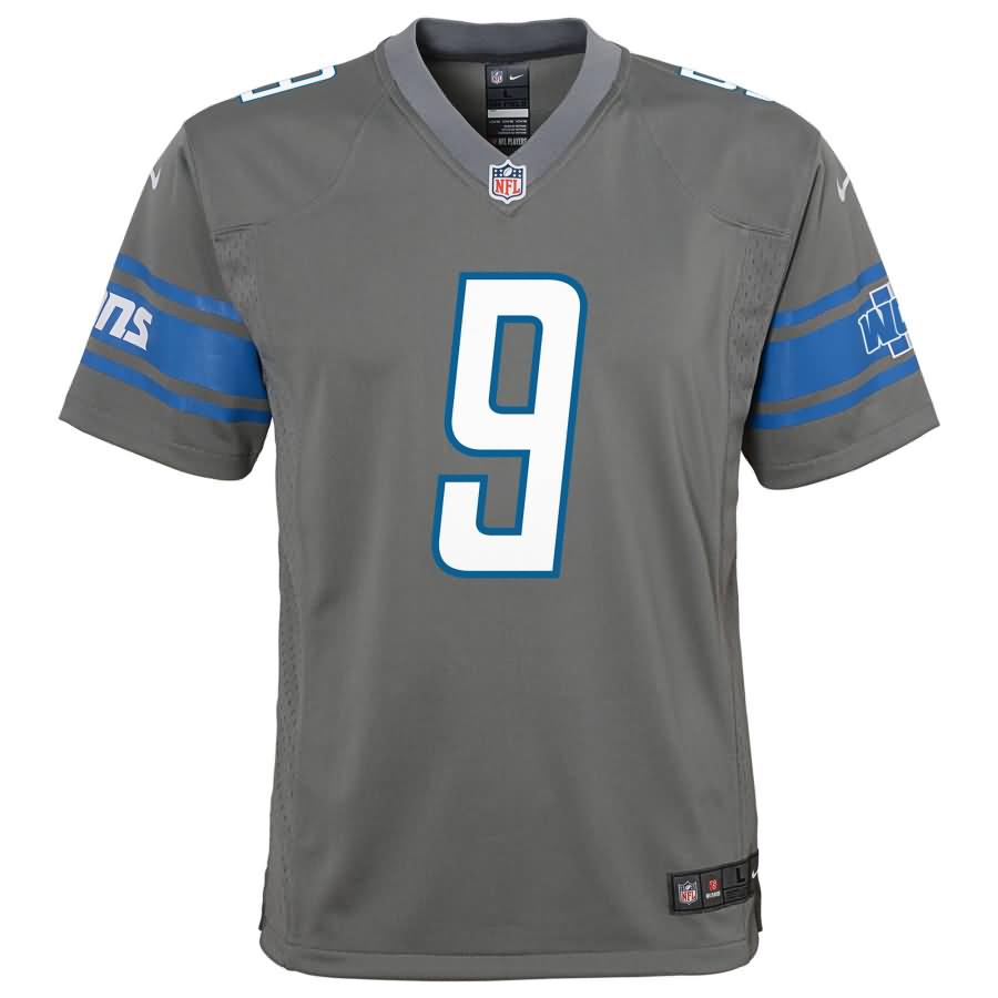 Matthew Stafford Detroit Lions Nike Youth Color Rush Game Jersey - Steel