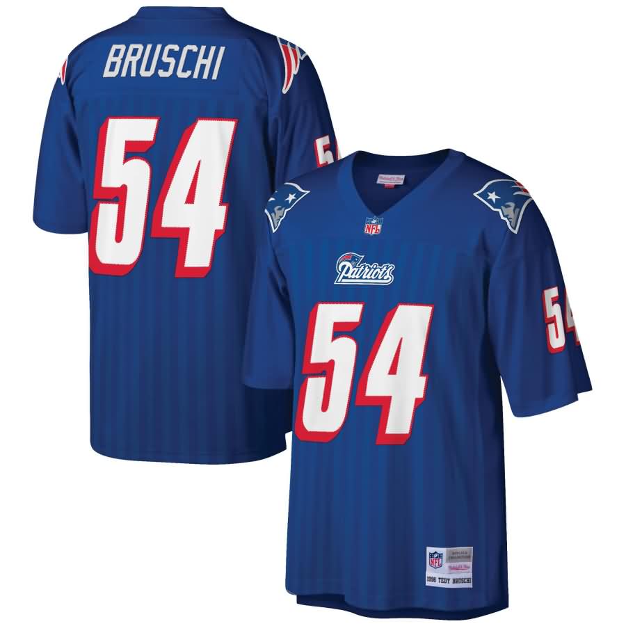 Tedy Bruschi New England Patriots Mitchell & Ness Retired Player Replica Jersey - Royal