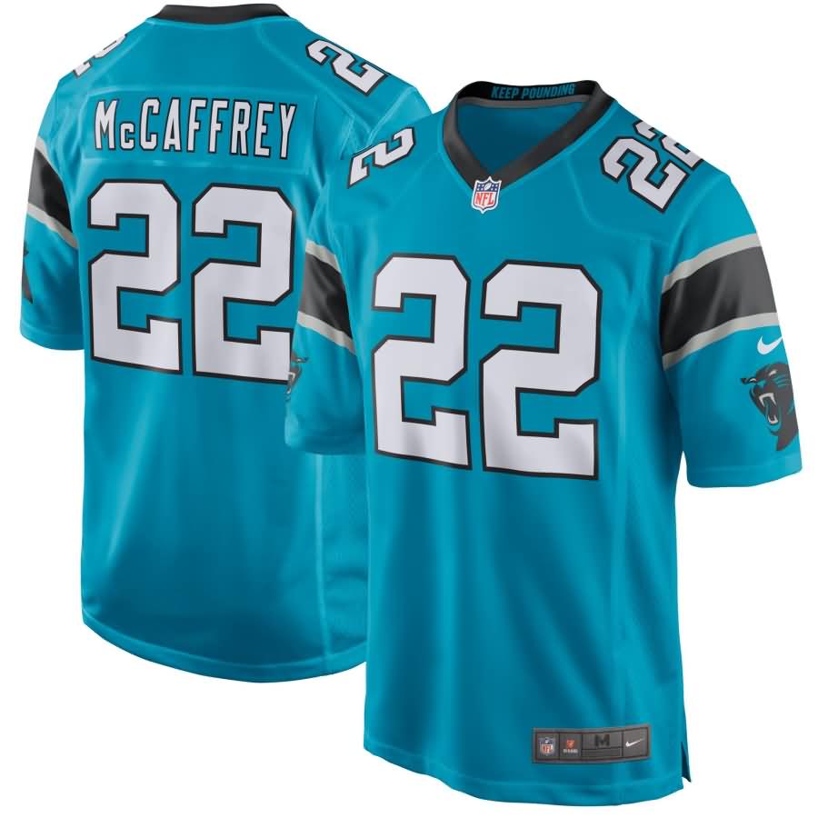 Christian McCaffrey Carolina Panthers Nike Game Jersey - Blue