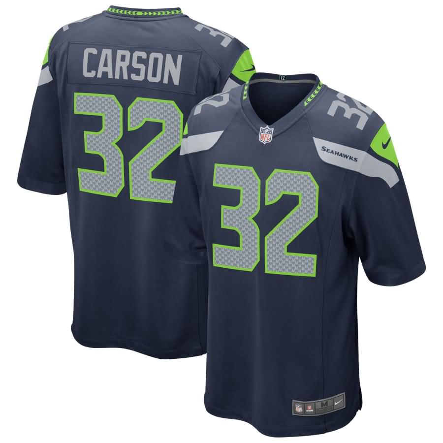 Chris Carson Seattle Seahawks Nike Game Jersey - Navy