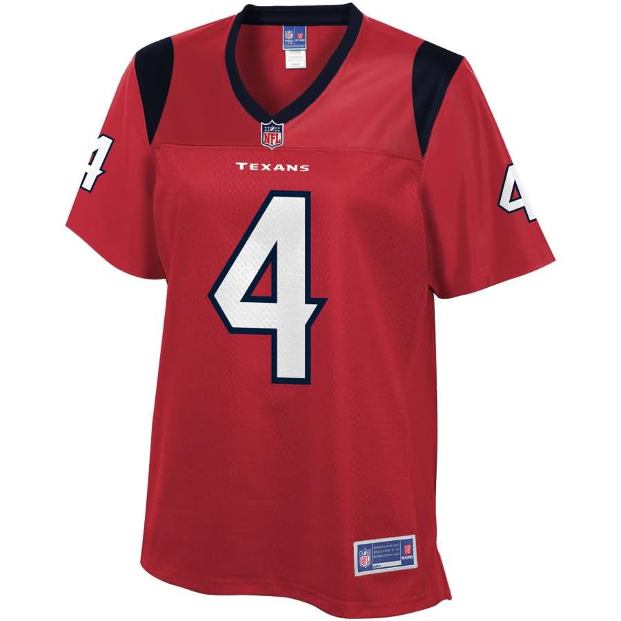 Deshaun Watson Houston Texans NFL Pro Line Women's Alternate Player Jersey - Red