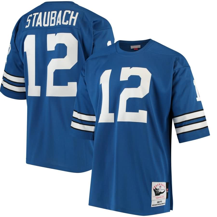 Roger Staubach Dallas Cowboys Mitchell & Ness 1971 Authentic Retired Player Jersey - Blue