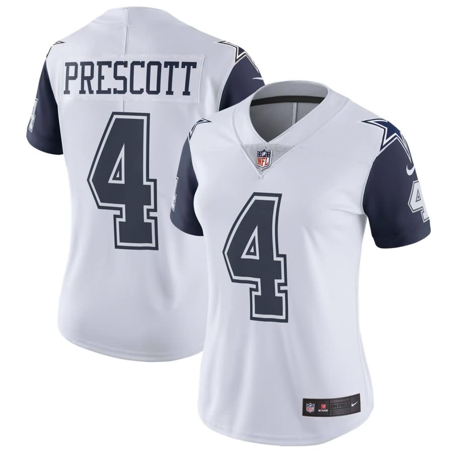 Dak Prescott Dallas Cowboys Nike Women's Vapor Untouchable Color Rush Limited Jersey - White