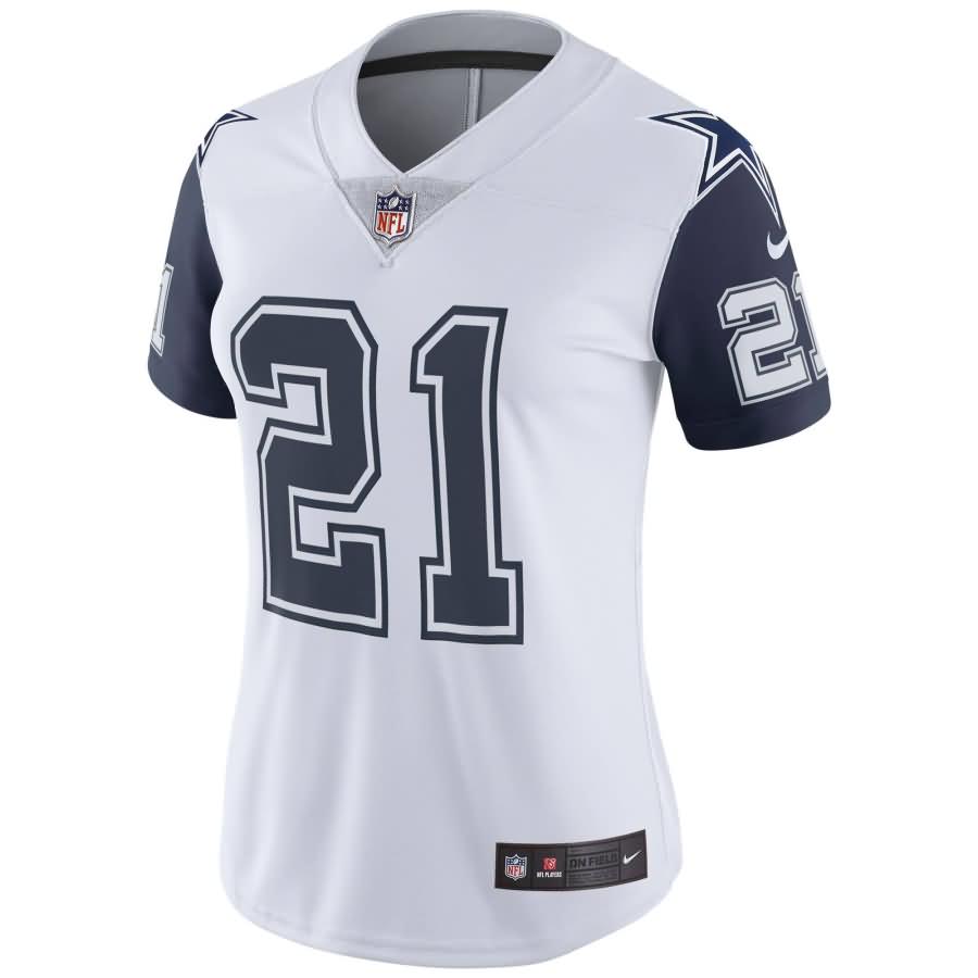 Ezekiel Elliott Dallas Cowboys Nike Women's Vapor Untouchable Color Rush Limited Jersey - White