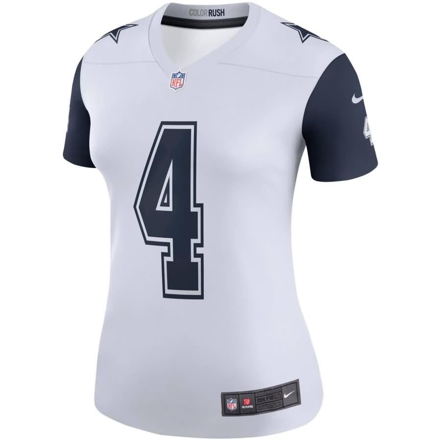 Dak Prescott Dallas Cowboys Nike Women's Color Rush Legend Jersey - White