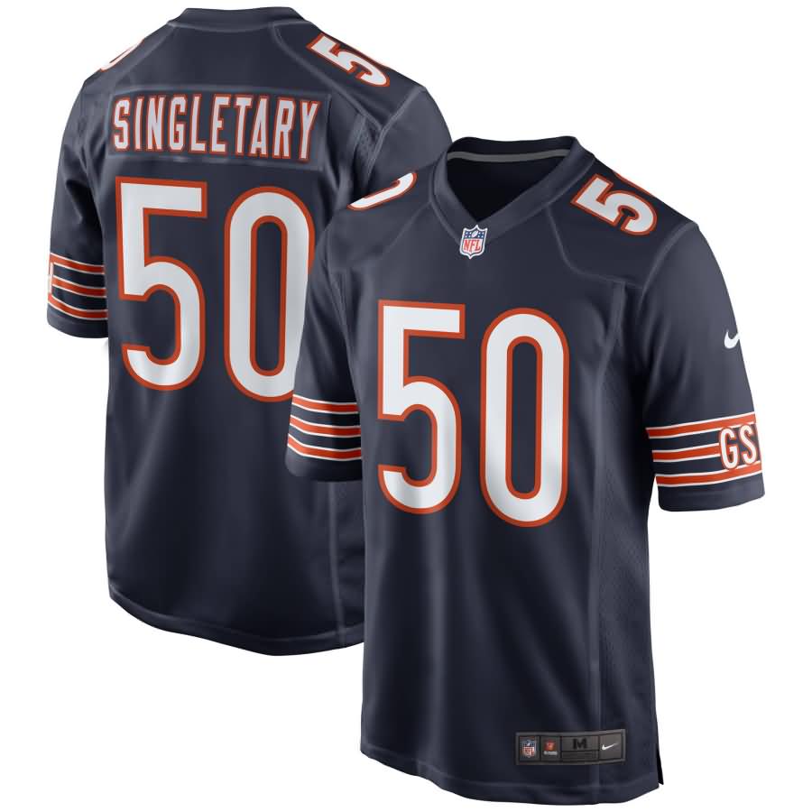 Mike Singletary Chicago Bears Nike Retired Player Game Jersey - Navy