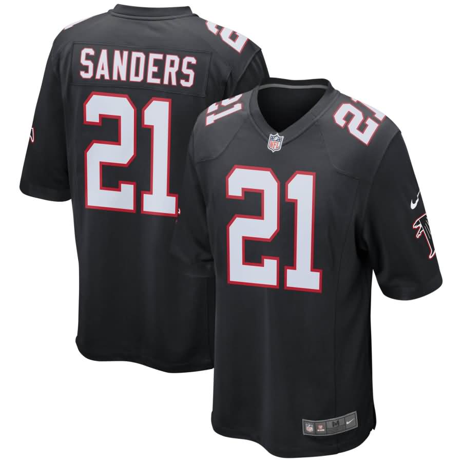 Deion Sanders Atlanta Falcons Nike Retired Player Game Jersey - Black