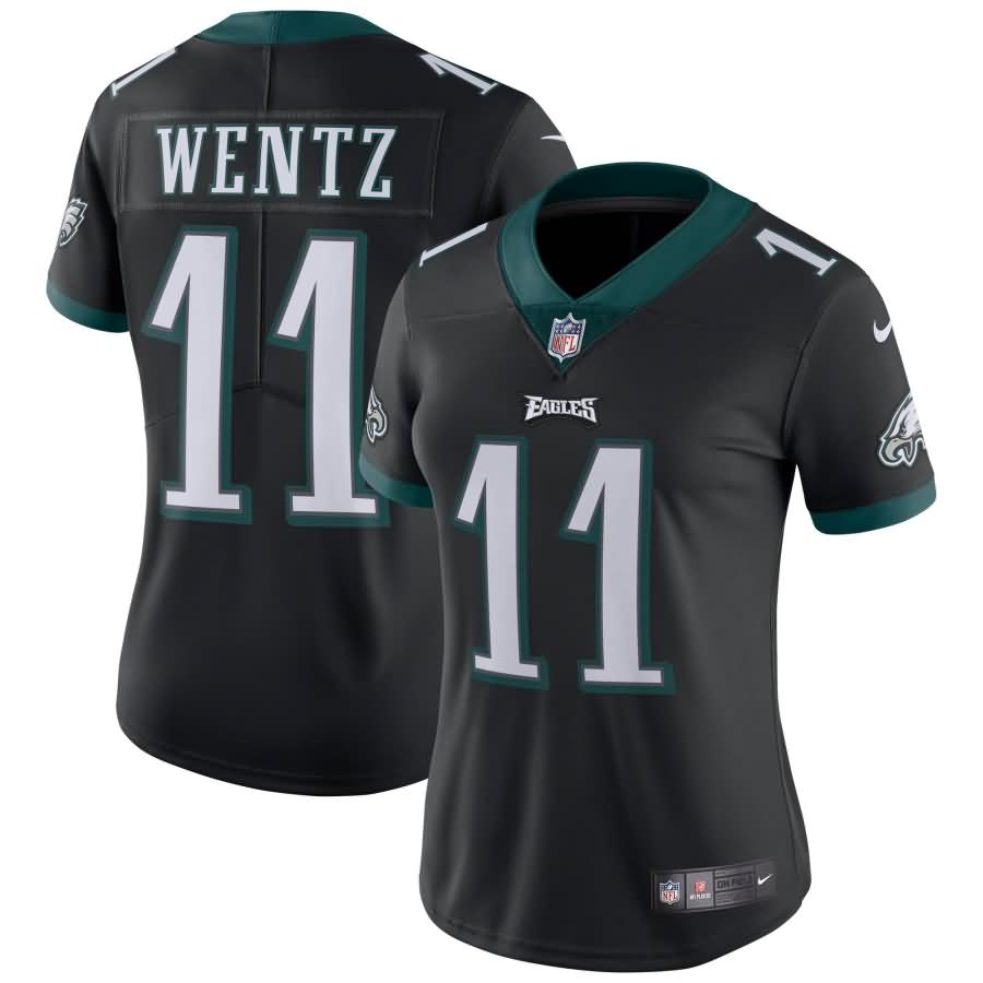 Carson Wentz Philadelphia Eagles Nike Women's Vapor Untouchable Limited Jersey - Black