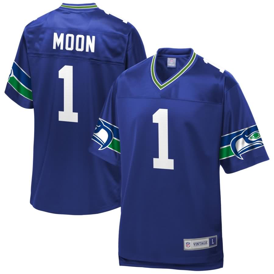 Warren Moon Seattle Seahawks NFL Pro Line Retired Player Jersey - Royal