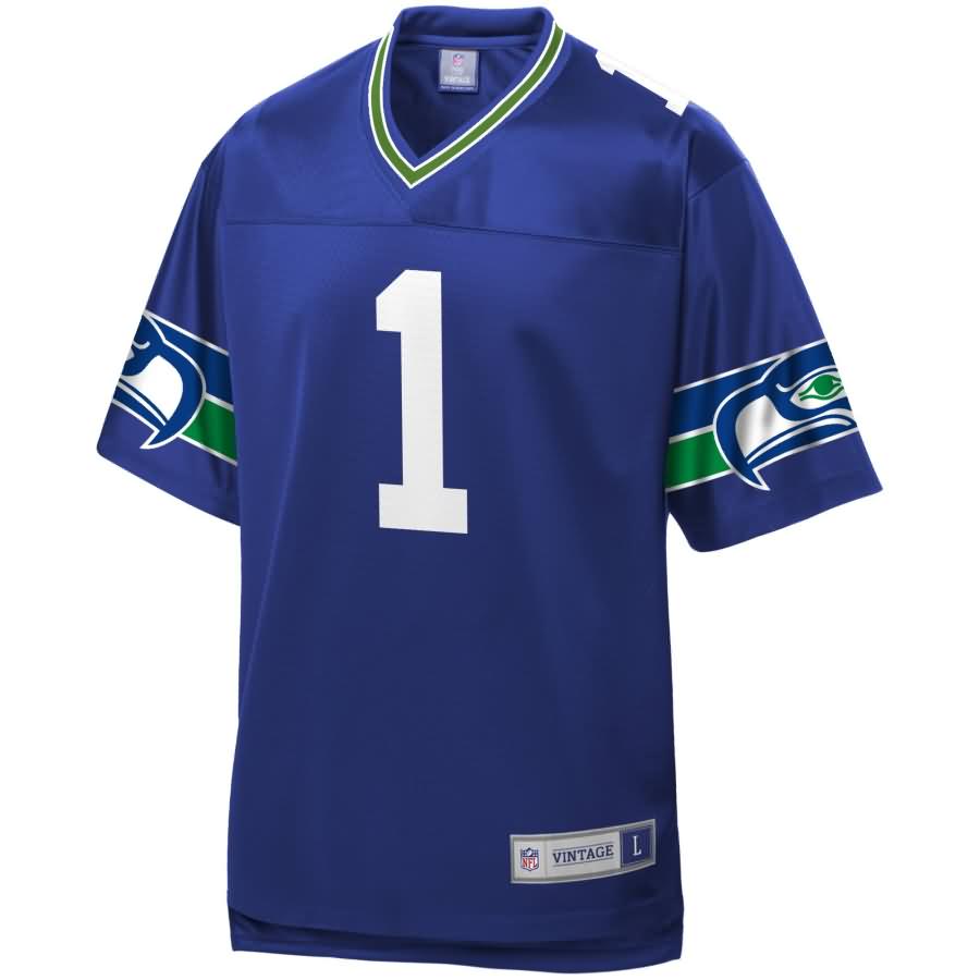 Warren Moon Seattle Seahawks NFL Pro Line Retired Player Jersey - Royal