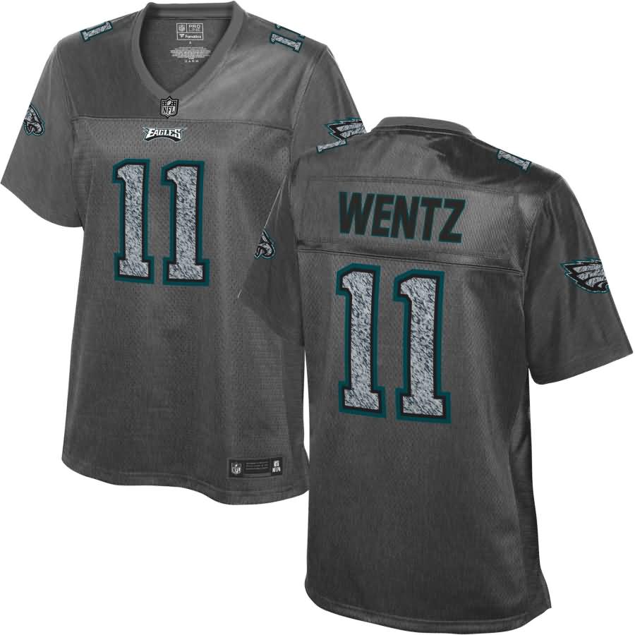 Carson Wentz Philadelphia Eagles NFL Pro Line Women's Fashion Static Jersey - Gray