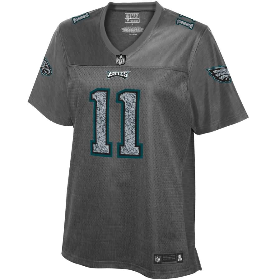 Carson Wentz Philadelphia Eagles NFL Pro Line Women's Fashion Static Jersey - Gray