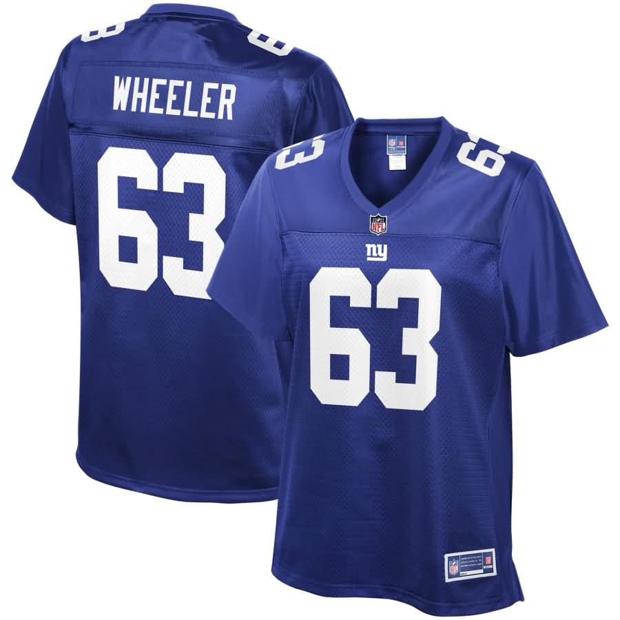 Chad Wheeler New York Giants NFL Pro Line Women's Team Color Player Jersey - Royal