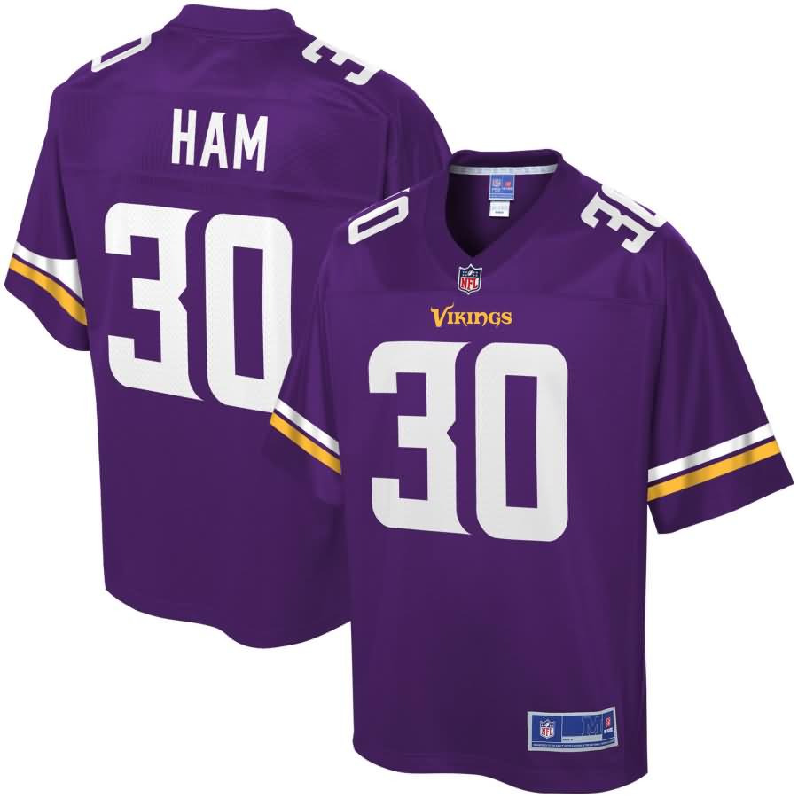 C.J. Ham Minnesota Vikings NFL Pro Line Team Color Player Jersey - Purple