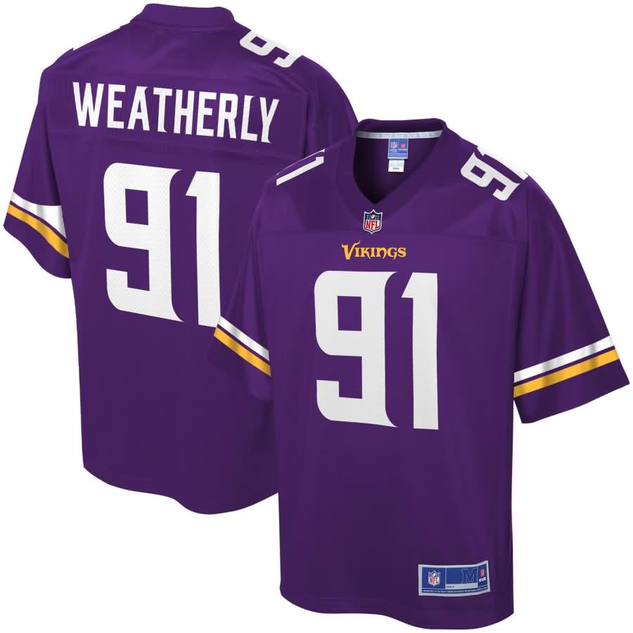 Stephen Weatherly Minnesota Vikings NFL Pro Line Team Color Player Jersey - Purple