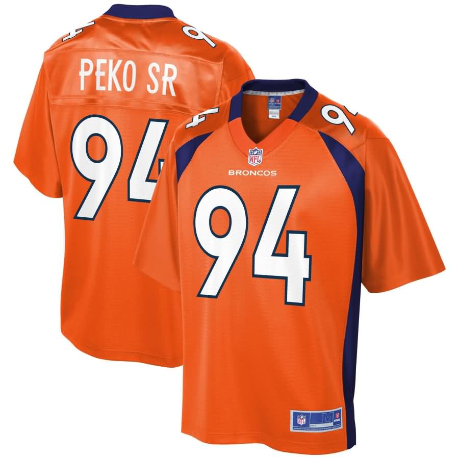 Domata Peko Denver Broncos NFL Pro Line Team Color Player Jersey - Orange