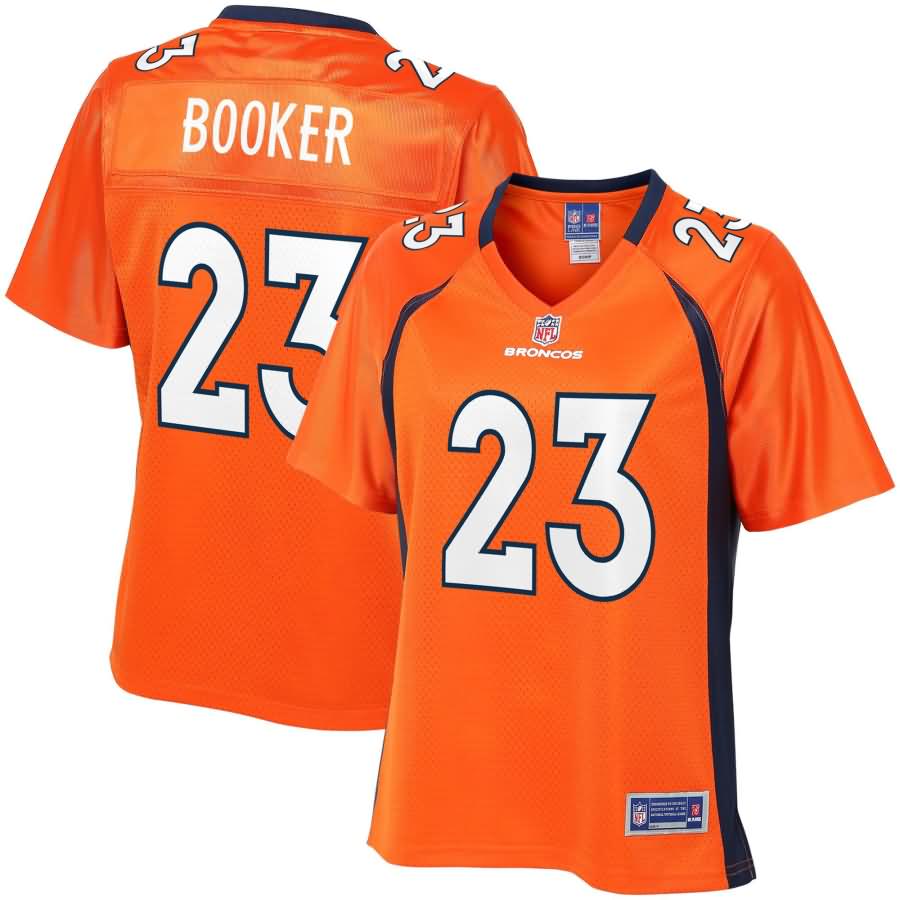 Devontae Booker Denver Broncos NFL Pro Line Women's Team Color Player Jersey - Orange