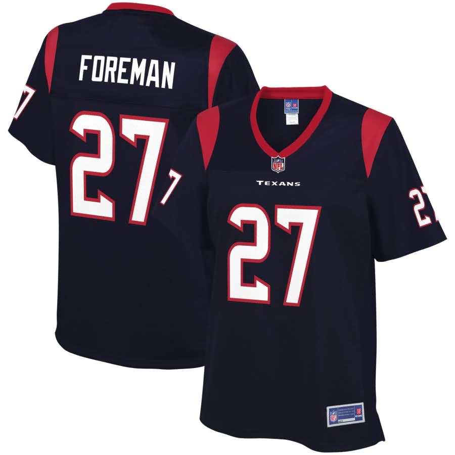 D'Onta Foreman Houston Texans NFL Pro Line Women's Team Color Player Jersey - Navy