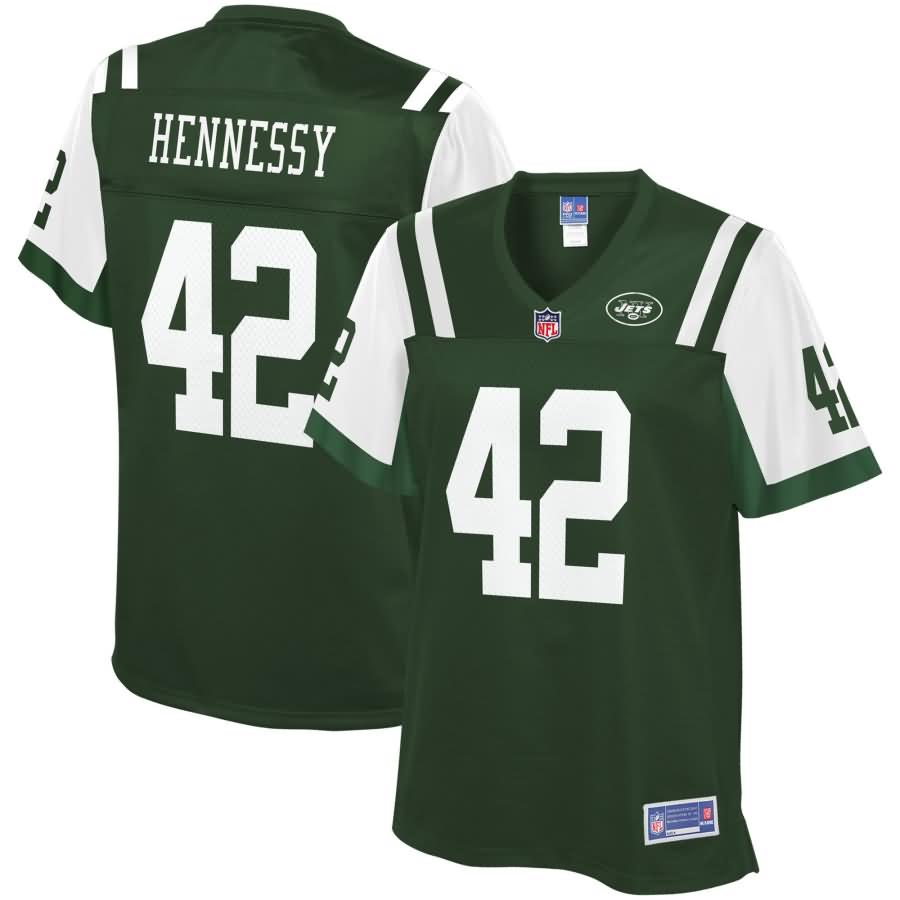 Thomas Hennessy New York Jets NFL Pro Line Women's Team Color Player Jersey - Green