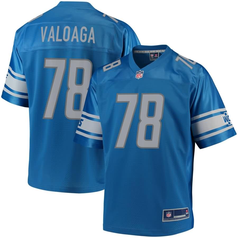 Jeremiah Valoaga Detroit Lions NFL Pro Line Team Color Player Jersey - Blue