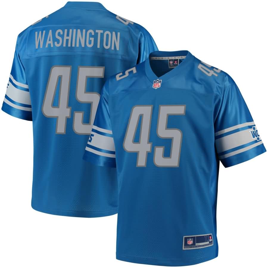 Charles Washington Detroit Lions NFL Pro Line Team Color Player Jersey - Blue