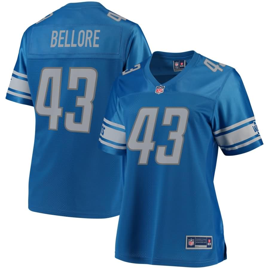 Nick Bellore Detroit Lions NFL Pro Line Women's Team Color Player Jersey - Blue